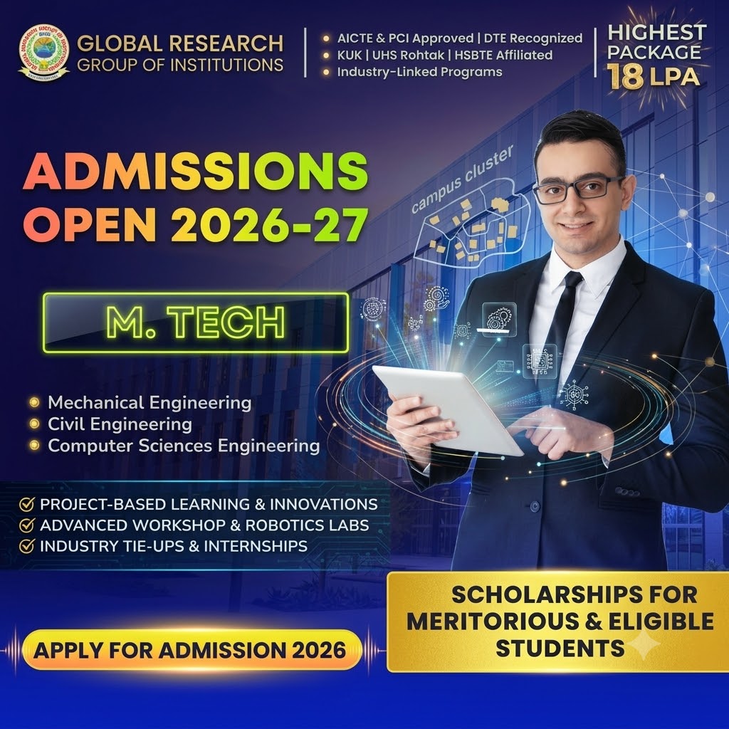 GRGI M.Tech admission creative